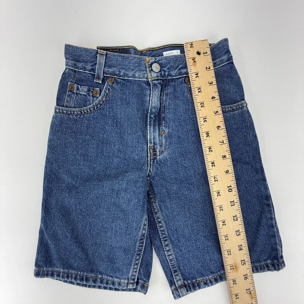 Vintage 90s Levis Boys Denim Shorts Size 7 Blue NWT NOS Y2K
